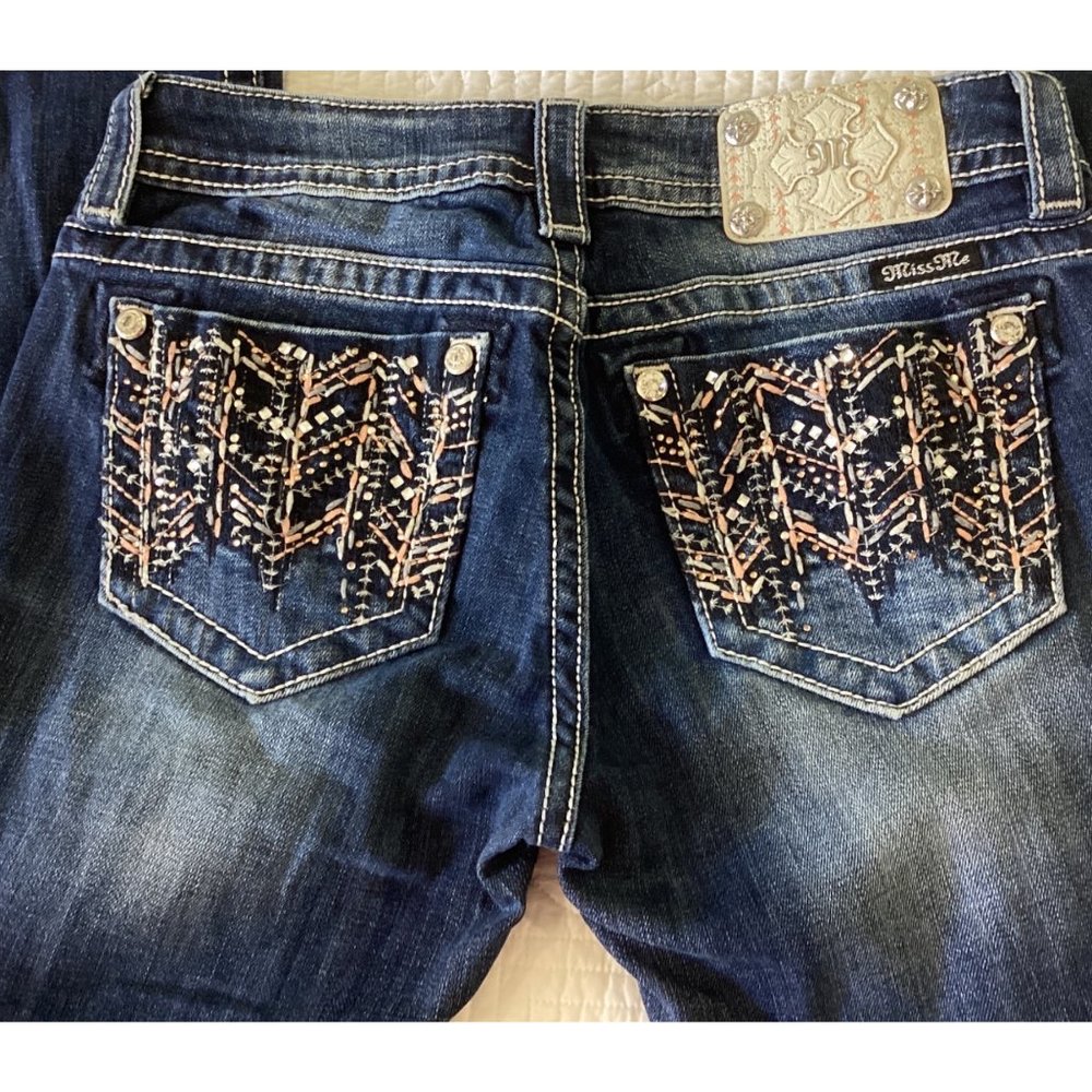 Miss Me Signature Skinny Jeans Size 28x33 EUC sz 28